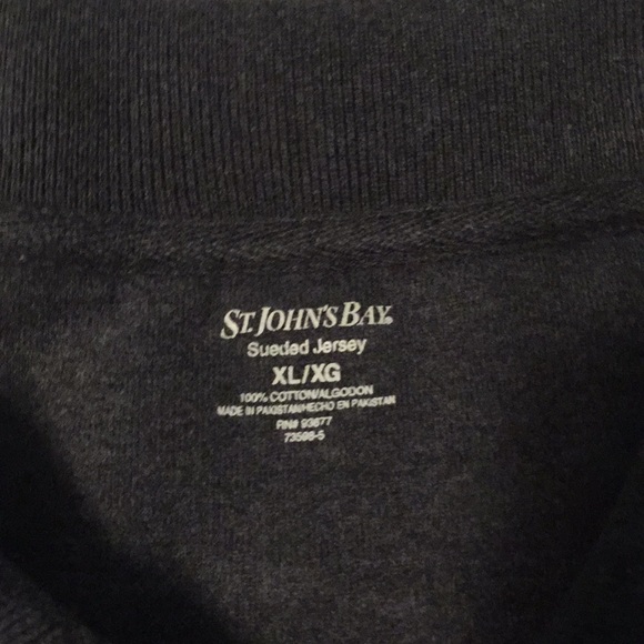 Men’s St. John’s Bay Long Sleeve Polo - Picture 2 of 2